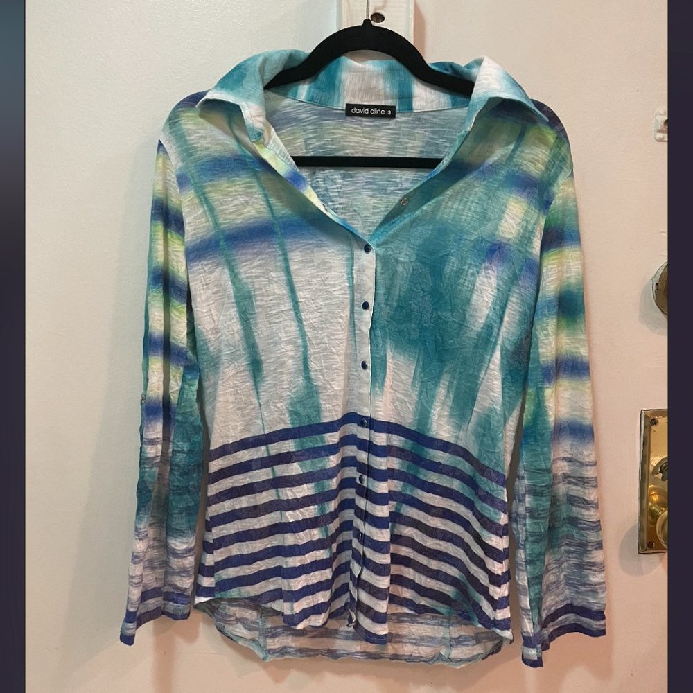 David Cline Blue Top (Small)